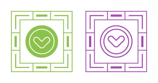 Angle Down Vector Icon
