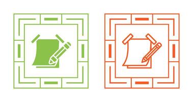 Sticky note with pencil Vector Icon
