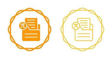 Document Insert Formula Vector Icon