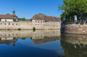 National School of Administration or ENA in the former Commanderie Saint Jean along the ILL Canal, Strasbourg, Alsace, Bas Rhin Department, France photo