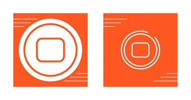 Stop Button Vector Icon