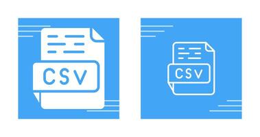 icono de vector csv