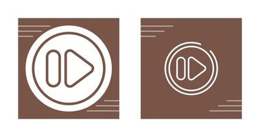 Fast Forward Button Vector Icon