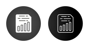 Document Insert Chart Vector Icon