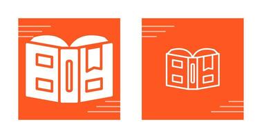 Open book with bookmark Vector Icon