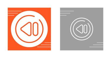 Previous Track Circle Vector Icon
