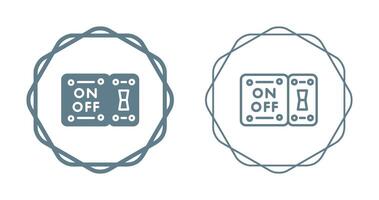 icono de vector de interruptor de luz