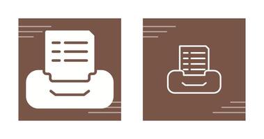 Filing cabinet with files Vector Icon