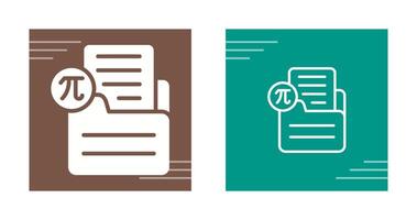 Document Insert Formula Vector Icon