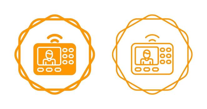 intercomunicador sistema vector icono