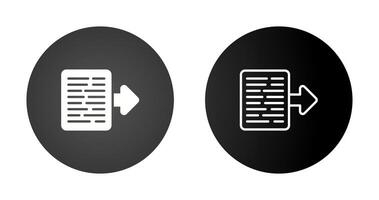 Document Export Vector Icon
