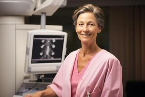 AI Generated A mammologist helps fight cancer photo