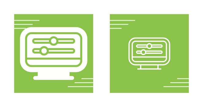 Desktop Computer Vector Icon