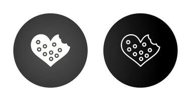 Heart shaped cookies Vector Icon