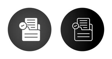 Document Check Vector Icon
