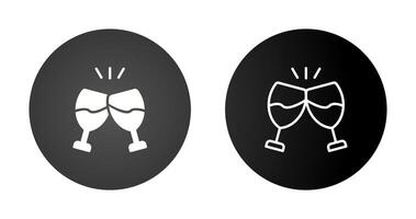 Champagne toast Vector Icon