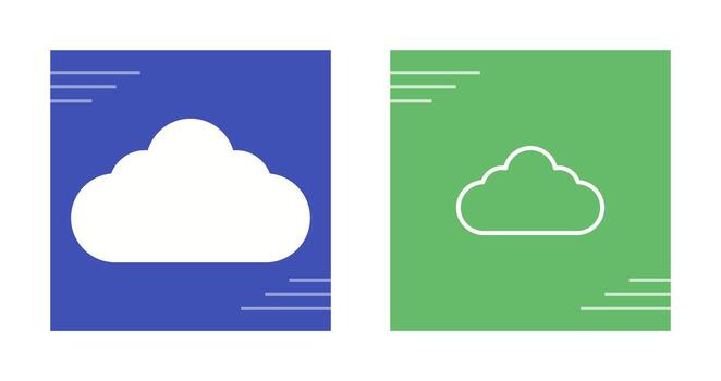 icono de vector de nube