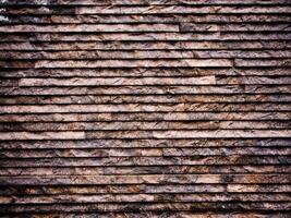 Sand stone bricks on wall photo