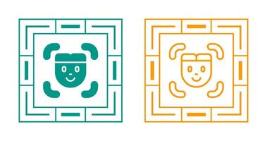 Facial Recognition Vector Icon