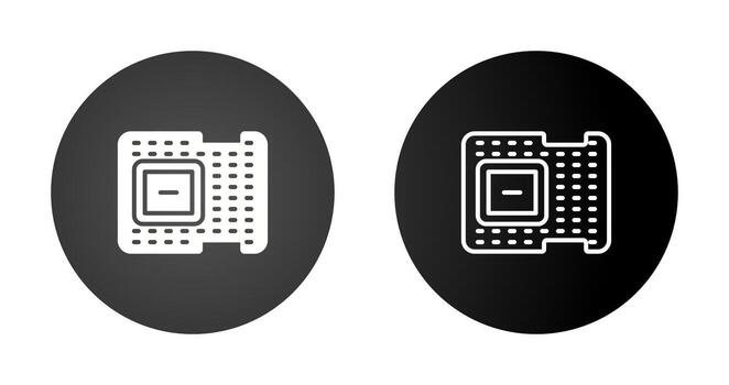icono de vector de procesador