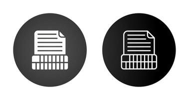 Document Insert Table Vector Icon