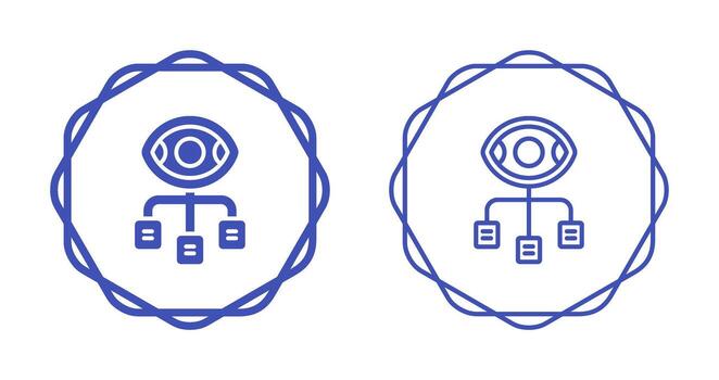 icono de vector de visualización de datos