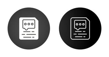 Document Insert Comment Vector Icon