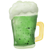 watercolor beer painting clip art, St Patricks illustration png