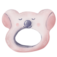 watercolor baby bear toy png