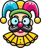 Clown, Joker, April Narren Tag, bunt Stil png