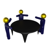 gruppo discussione 3d icona png