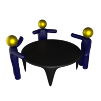 Gruppe Diskussion 3d Symbol png