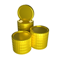 goud munt 3d icoon png