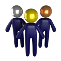 teamwork 3D icon png