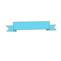 blauw linten element png