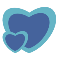 Heart love icon elements png