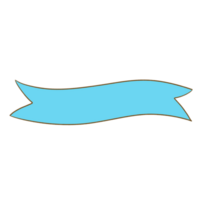 blauw linten element png