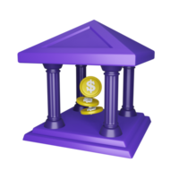 bancário ícone 3d png