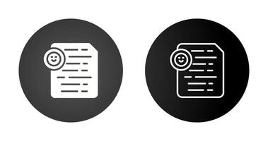 Document Insert Emoji Vector Icon