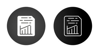 Document Insert Graph Vector Icon