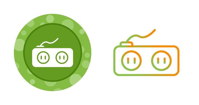 icono de vector de enchufe