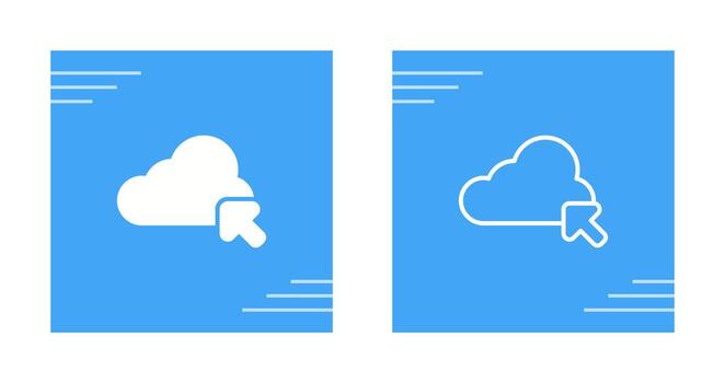 icono de vector de nube