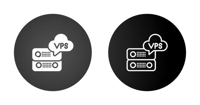 vps hospedaje vector icono
