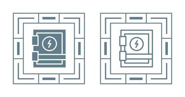 icono de vector de panel eléctrico