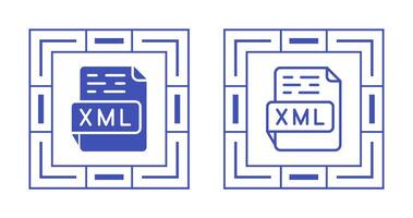 icono de vector xml