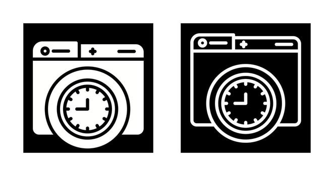 icono de vector de reloj