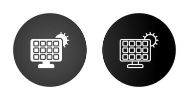 Solar panel charger Vector Icon