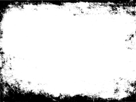 grunge gräns textur bakgrund. abstrakt ram täcka över. png grafisk illustration med transparent bakgrund.