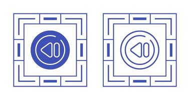 Previous Track Circle Vector Icon