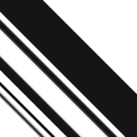 Black and white striped abstract background overlay. Motion effect. PNG graphic illustration with transparent background.